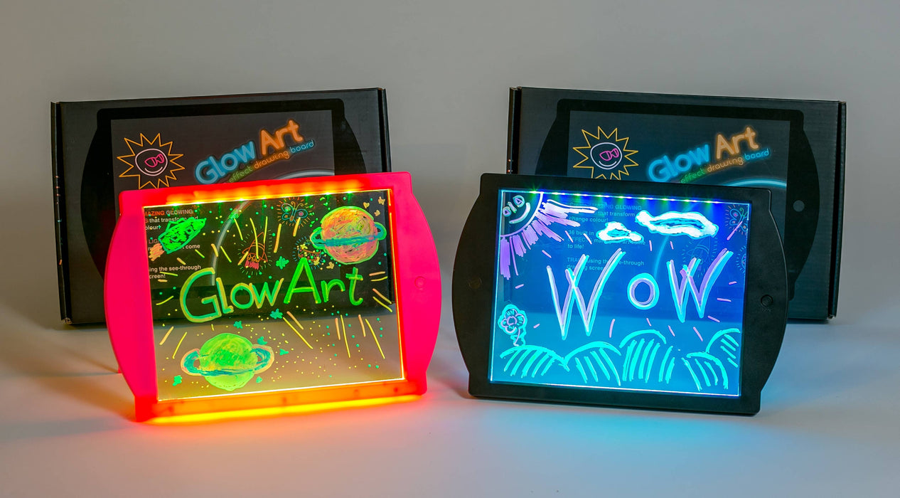 Glow Art Light-Up Drawing Board – Pink