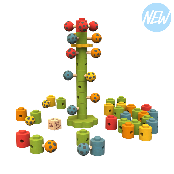 Ladybug Flower Tower Game