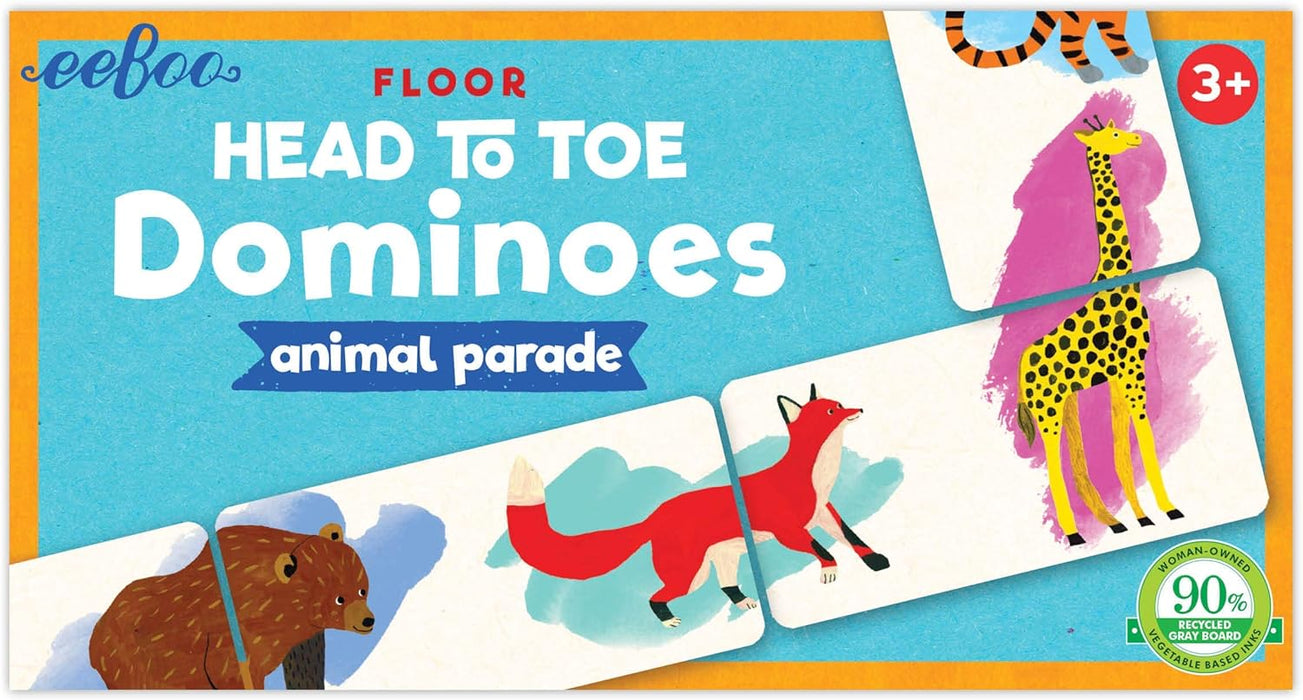 Animal Parade Head to Toe Dominoes