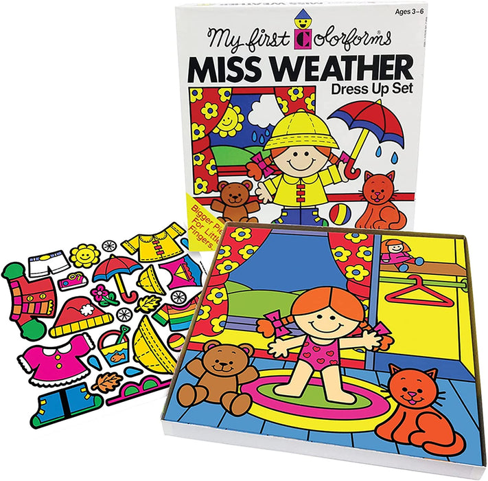 My First Colorforms- Miss Weather Retro Set