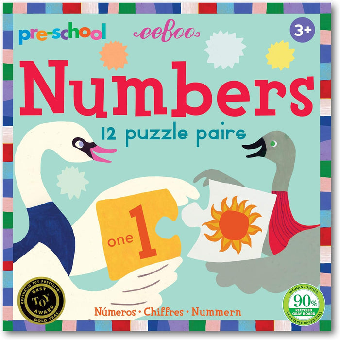 Pre-school Number Puzzle Pairs