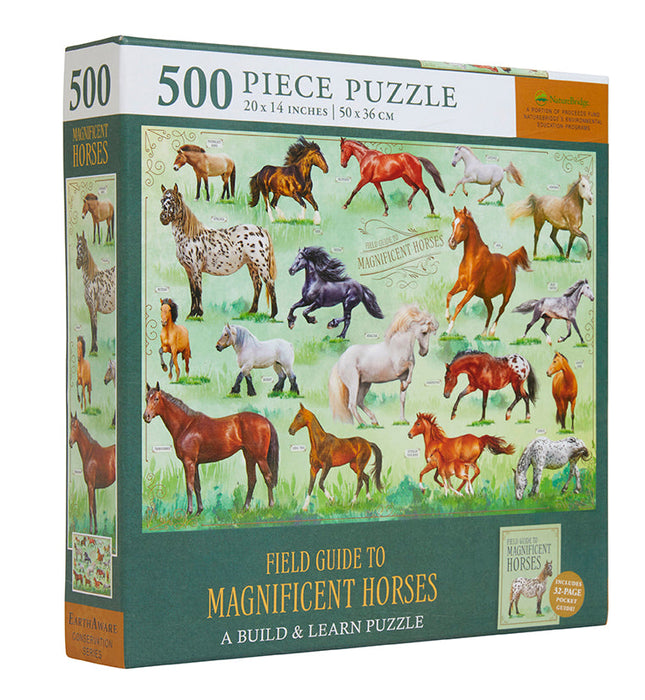 Magnificent Horses 500pc Puzzle + Booklet