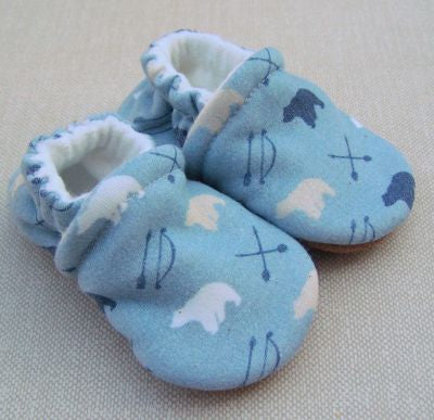 Bear and Arrow Organic Cotton Slippers Mother and Earth Kids