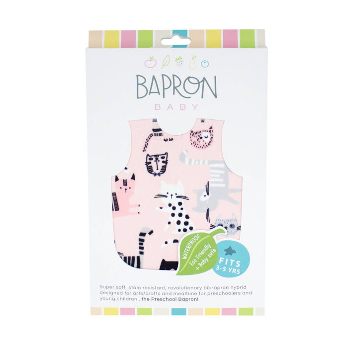 Bapron Bib - Kitty (6m-3T) Flutter Sleeves