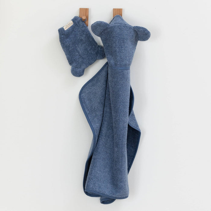 Hooded Towel + Wash Mitt Set