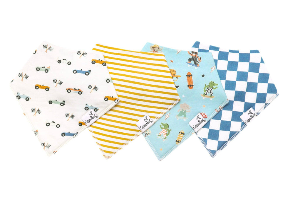 Bandana Bibs 4pk - Speedster