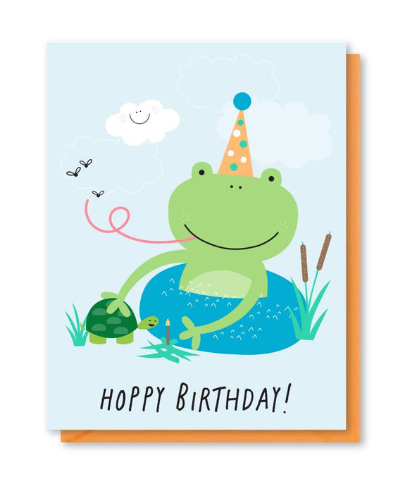 Hoppy Frog Birthday Card