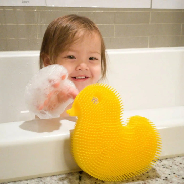 Silicone Bath Scrub Duck