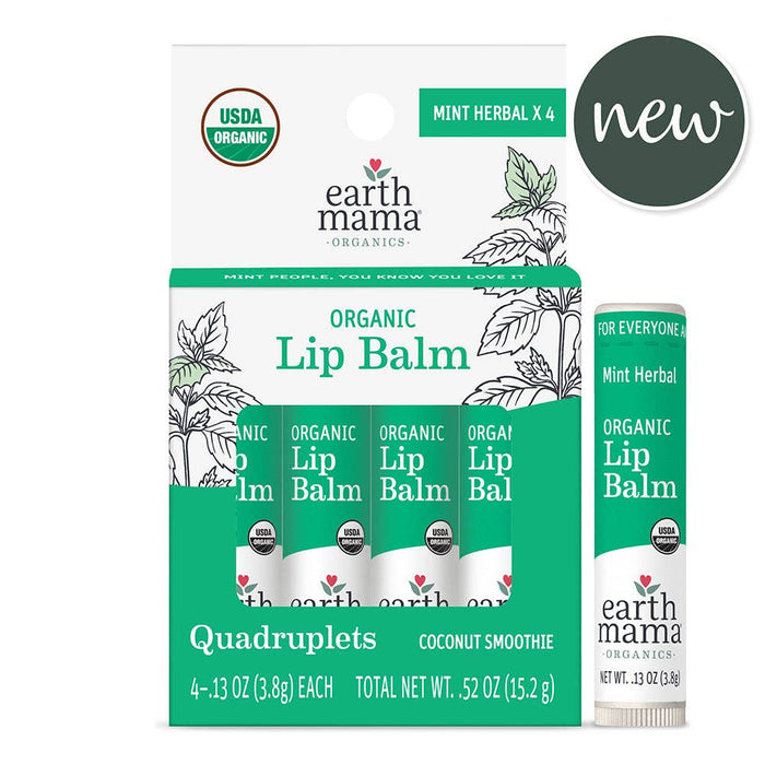 Earth Mama Organic Lip Balm Quadruplets