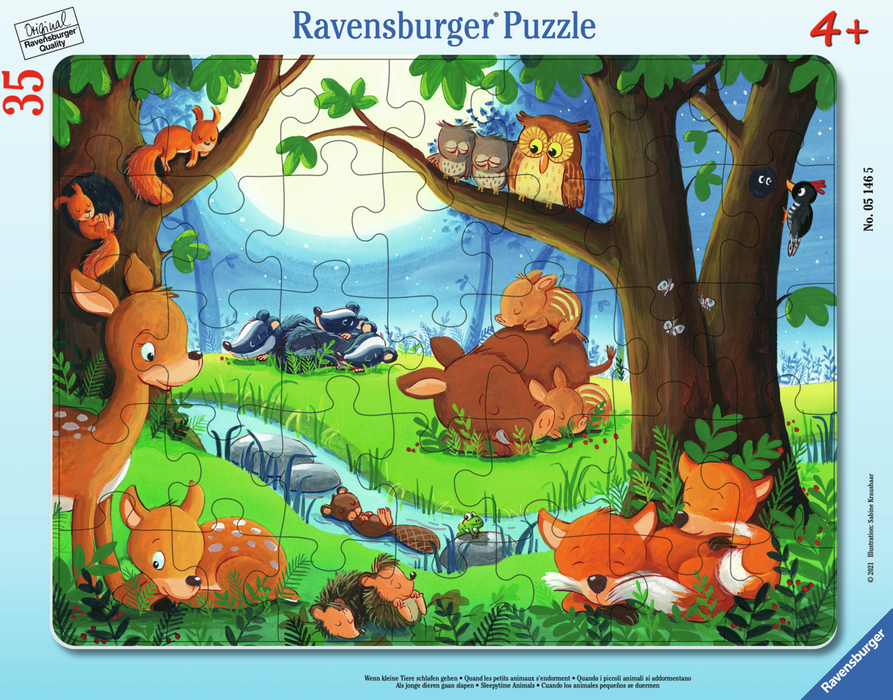 Sleepy Time Animals 35pc Jigsaw Puzzle