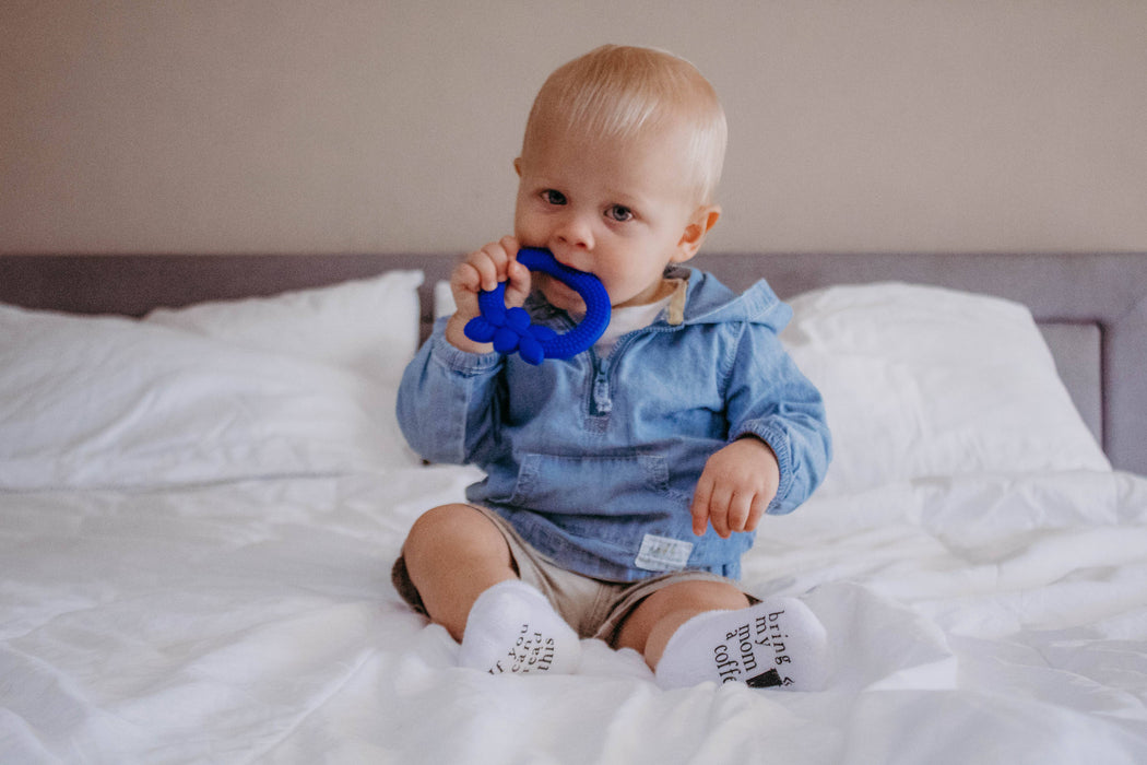 If you can read this Bring My Mom a Coffee® Baby Socks