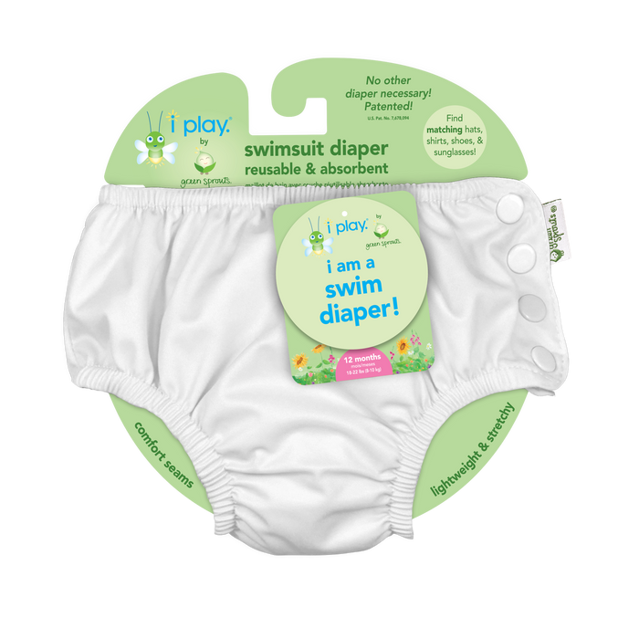 Snap Reusable Swimsuit Diaper - Solid