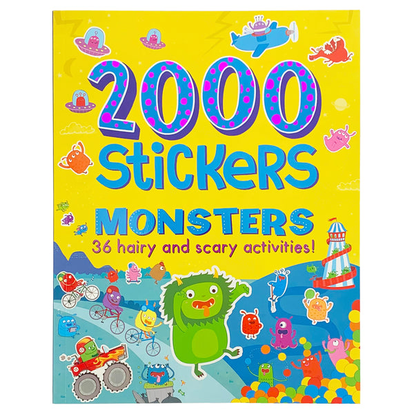 2000 Stickers Monsters Activity Book