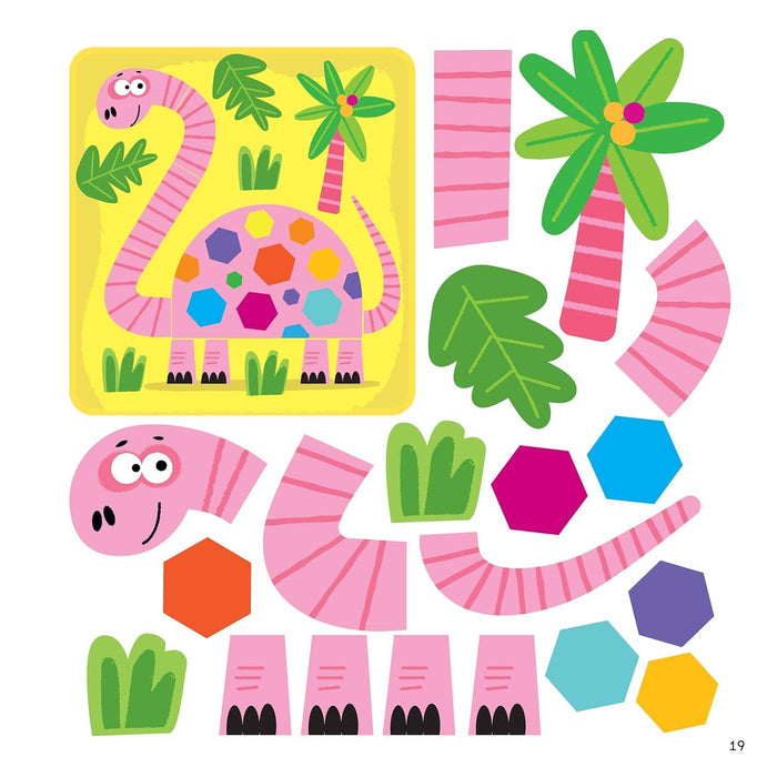 First Fun Sticker Painting: Dinosaurs - 12 Scenes to Create!