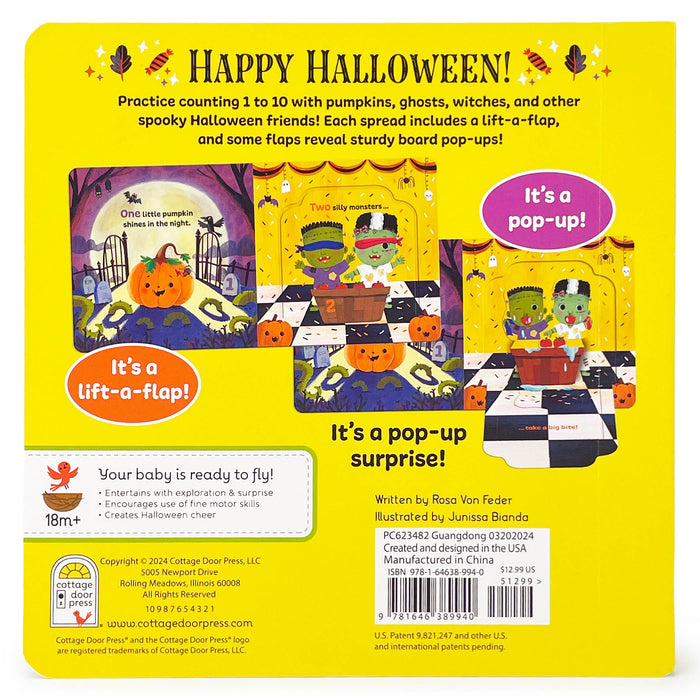 One Little Pumpkin Lift-a-Flap Halloween Board Book