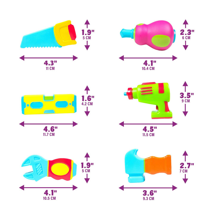 Tub Works® Tools™ Bath Toys 6pk