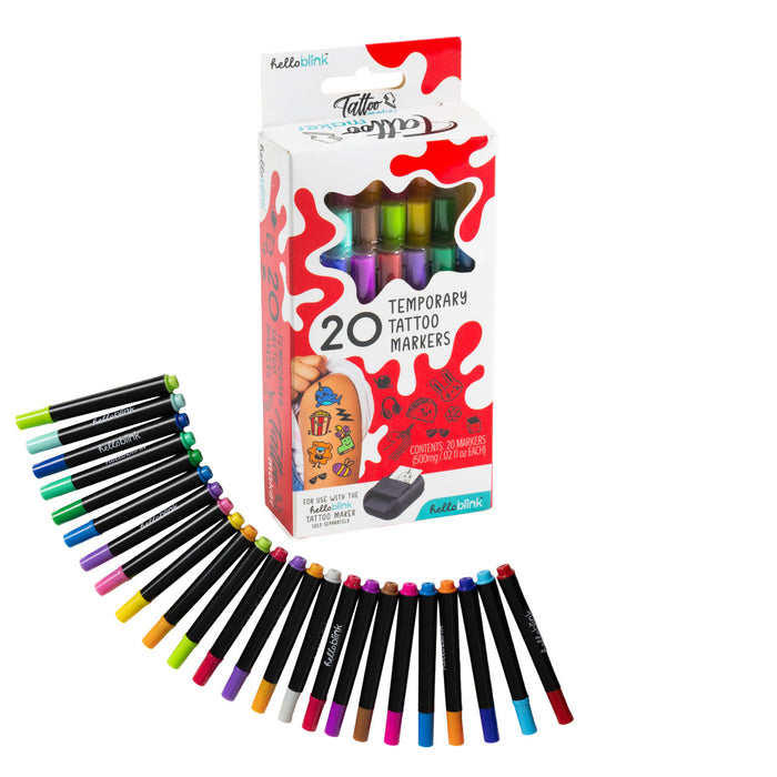 Hello Blink Tattoo Maker- 20 Marker Pack