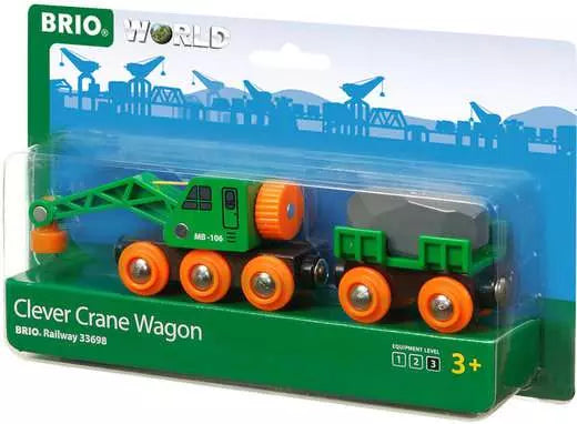 BRIO World Clever Crane Wagon