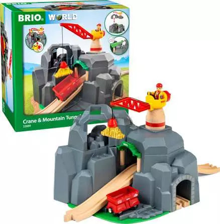 BRIO World Crane and Mountain Tunnel