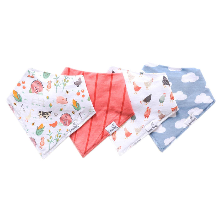 Bandana Bib 4pk- Farmstead