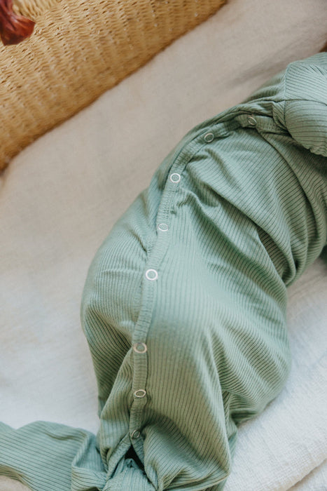 Knotted Gown Ribbed - Clover