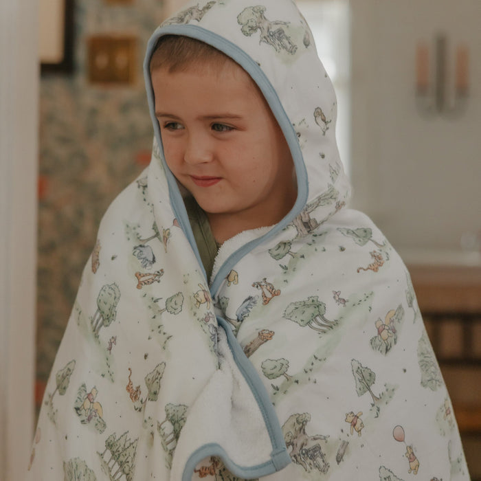 Big Kid Hooded Towel- Hundred Acre Wood
