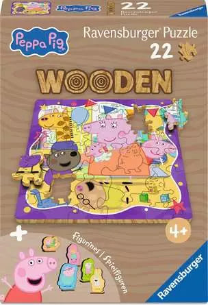 Wooden Peppa Pig 22pc Puzzle