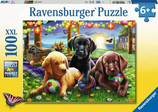 Puppy Picnic 100pc Puzzle