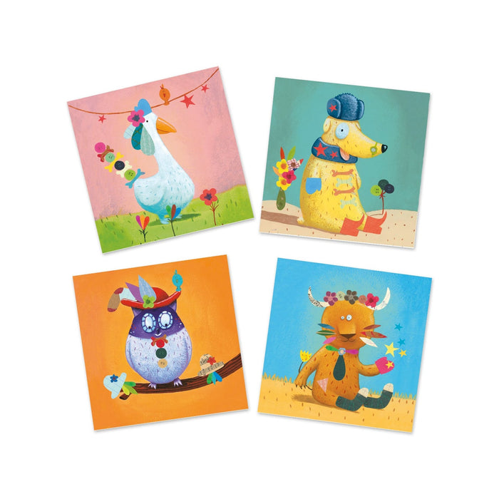 Create Animals Sticker Collage Activity