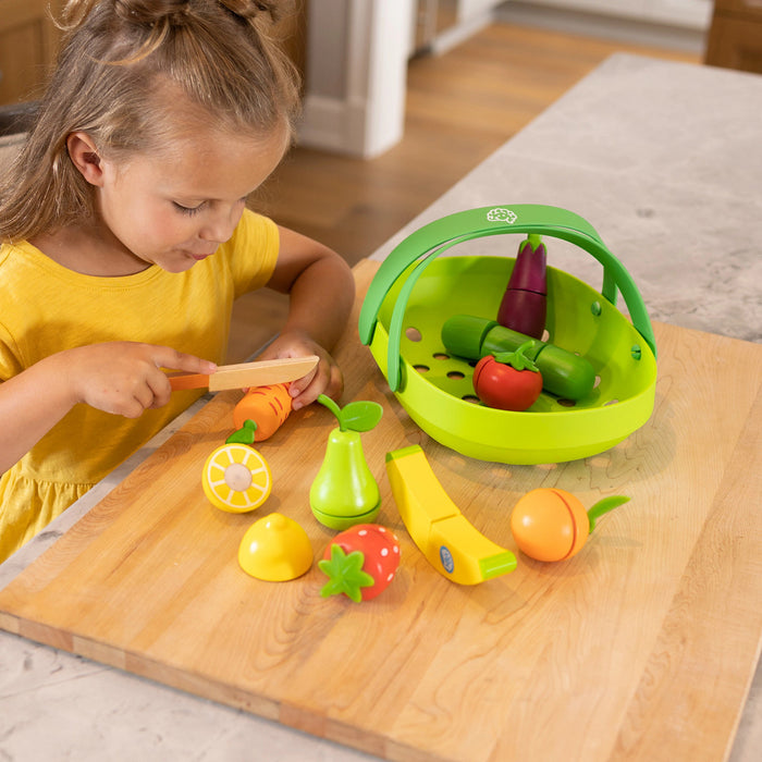 Pretendables Fruit and Veggie Basket Set