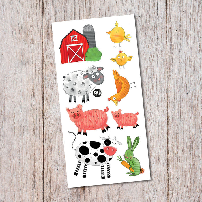 Temporary Tattoos- My Day at the Farm