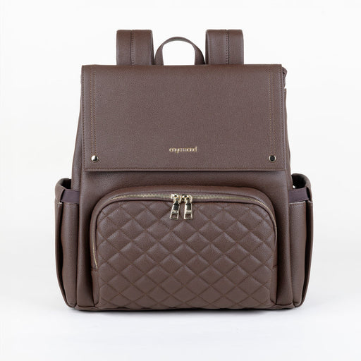 brune leather backpack Enya Mond Luna Diaper Bag Backpack- Brunette — Mother and Earth Kids