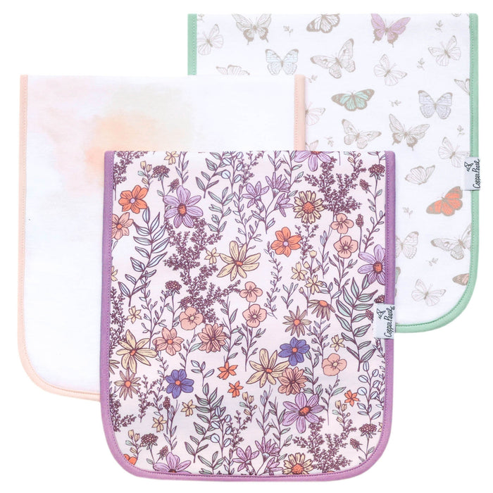 Burp Cloth 3pk- Flora