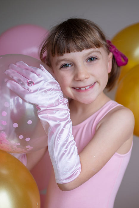 Pink Princess Swirl Gloves