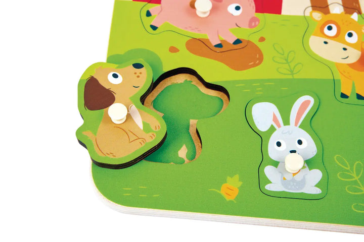 Farm Animals Peg Puzzle