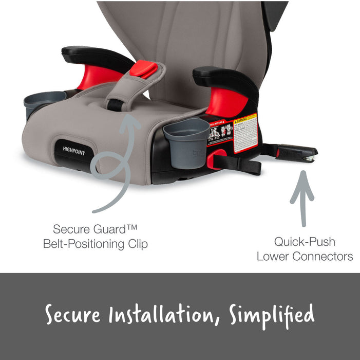 britax booster seat installation Britax Highpoint Backless Belt-Positioning Booster Seat with Safewash — Mother and Earth Kids