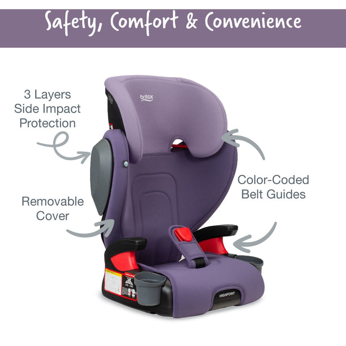 huevito britax Britax Highpoint Backless Belt-Positioning Booster Seat with Safewash — Mother and Earth Kids