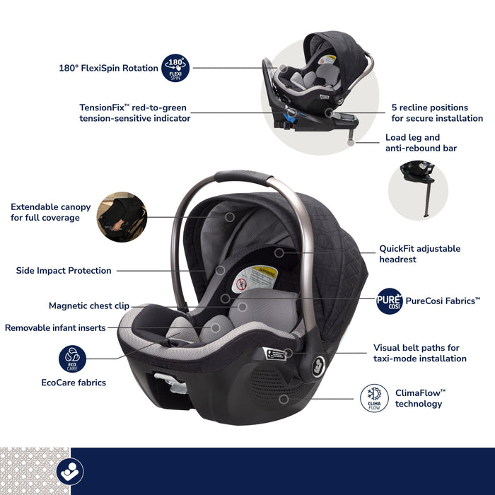 Maxi-Cosi Kindred Peri 180° Rotating Infant Car Seat