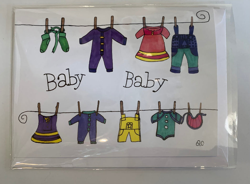 Greeting Card Baby Clothes