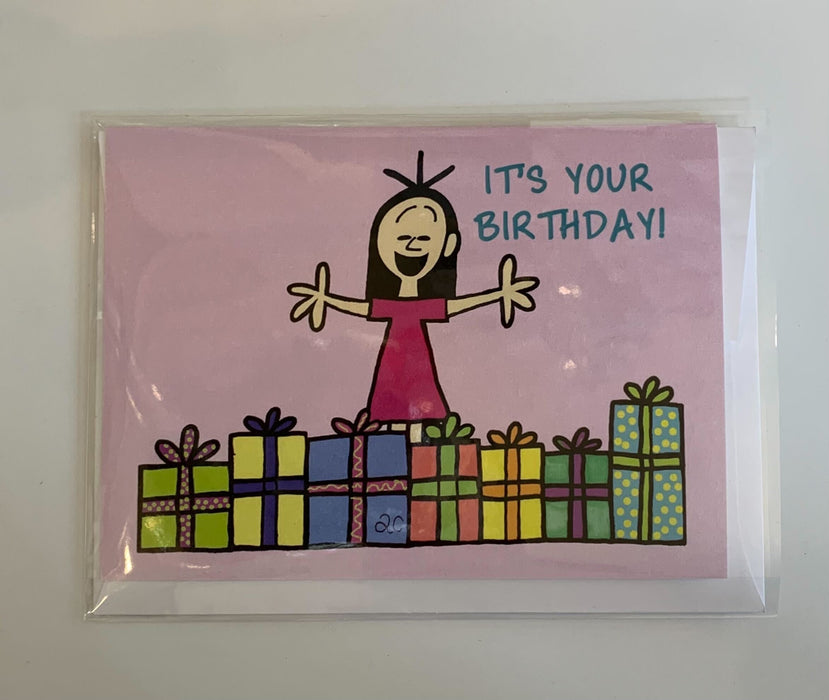 Greeting Card Birthday Girl