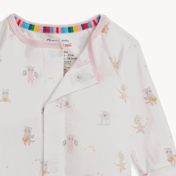 Pink Baby Beats Magnetic Coverall