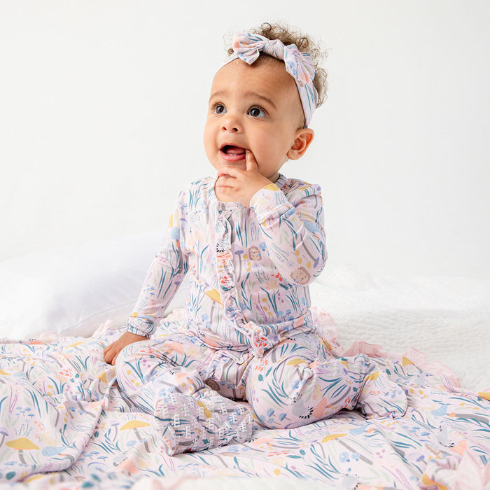 Shroom and Bloom Magnetic Ruffle Footie