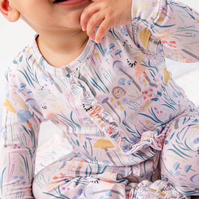 Shroom and Bloom Magnetic Ruffle Footie