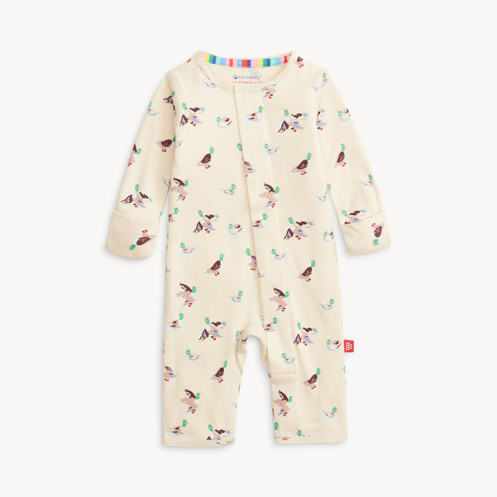 Quack Me Up Organic Cotton Magnetic Coverall