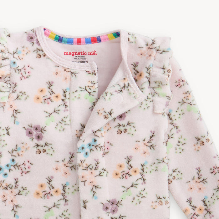 Emily Velour Magnetic Footie