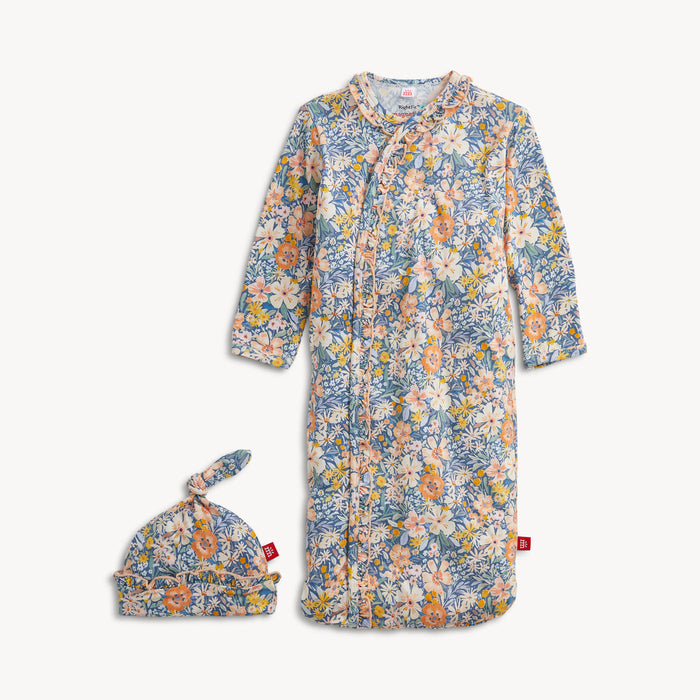 Flora Modal Magnetic Gown + Hat Set