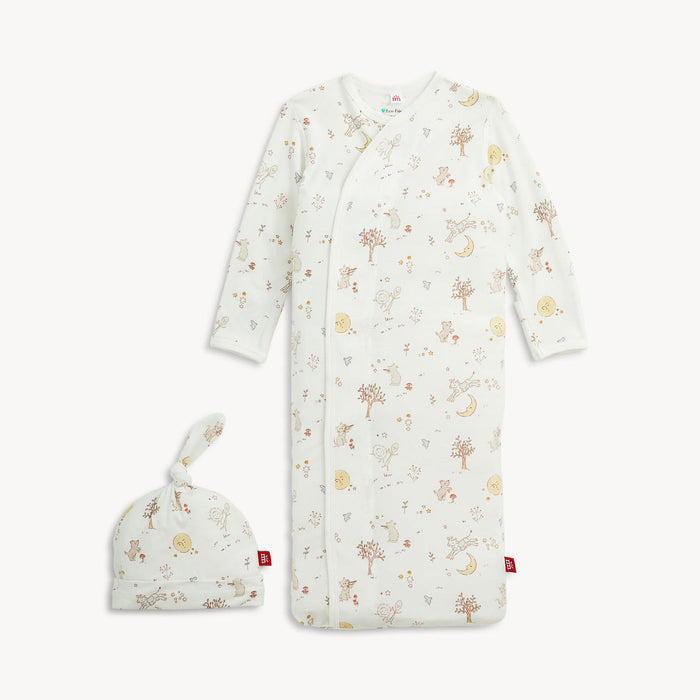 Bedtime Rhymes Modal Magnetic Gown + Hat Set