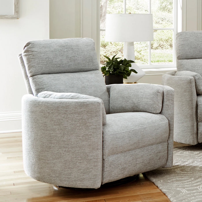 Parker House Radius Plus Swivel Glider Recliner with Power Tilt Headrest