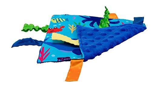 Ocean Animals Crinkle Tag Lovey