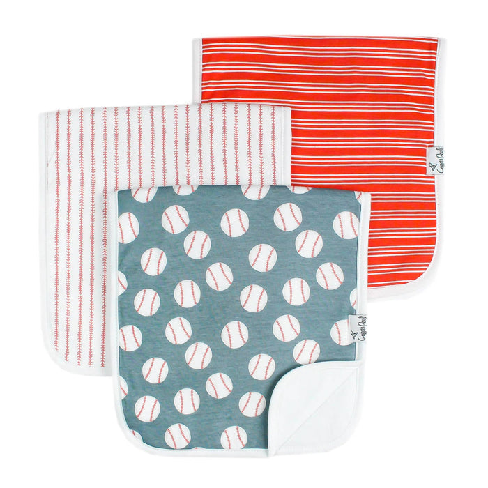 Burp Cloth 3pk- Slugger